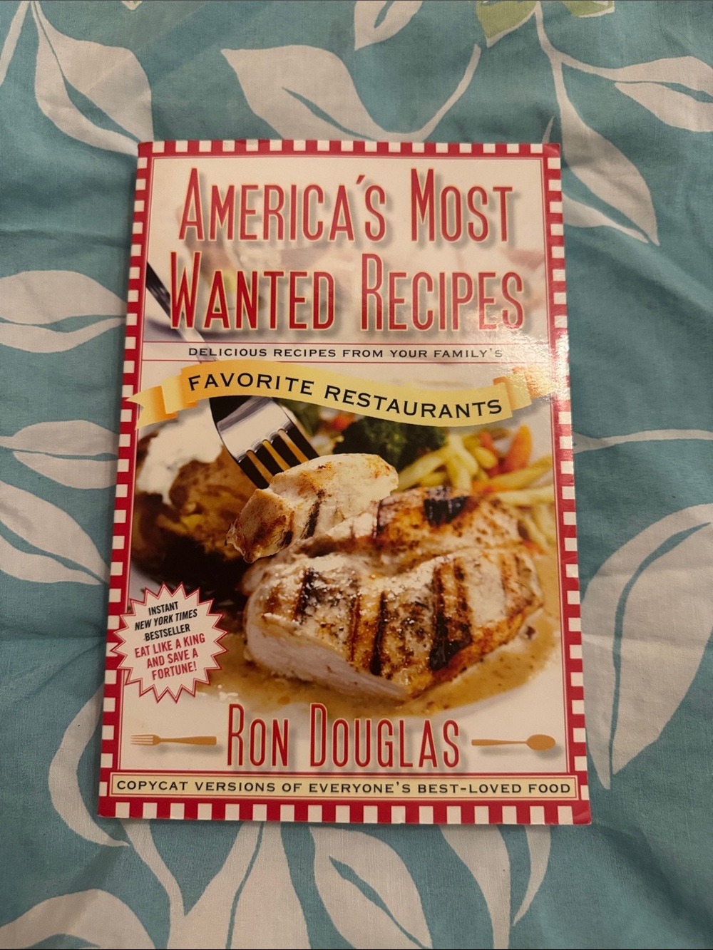 America's Most Wanted Recipes Cookbook - Red and White
